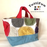 tuttifun＊赤の持ち手のhalf circle bag