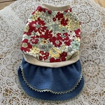 tokokayo様オーダー品★小型犬服♡お姫様ワンピース（マスタード）&ジュエリーブーケカジュアルワンピース（レッド）