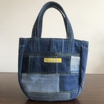 リメイクデニム　トートバッグ　ハンドバッグ
