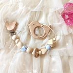 名入れ可※無料※ラブハート♡くまクリップ※歯固め※ホルダーセット