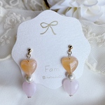 ᴺᴱᵂ𖤐 twin heart  ♡ ピアス