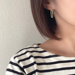 シンプル☆ゴールドリングのピアス／イヤリング