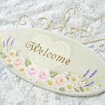Ｙさまご予約品❤薔薇とラベンダーのウェルカムプレート