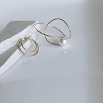 Silky  パール 2way イヤーカフ 2点セット　14kgf