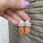 orange × flower 🧡  pierce／earring