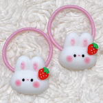 2個1セット❤︎ いちご うさぎちゃん ヘアゴム  ヘアアクセサリー ゴム