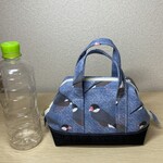 ほのぼの文鳥ちゃん　持ち手つきワイヤーポーチ