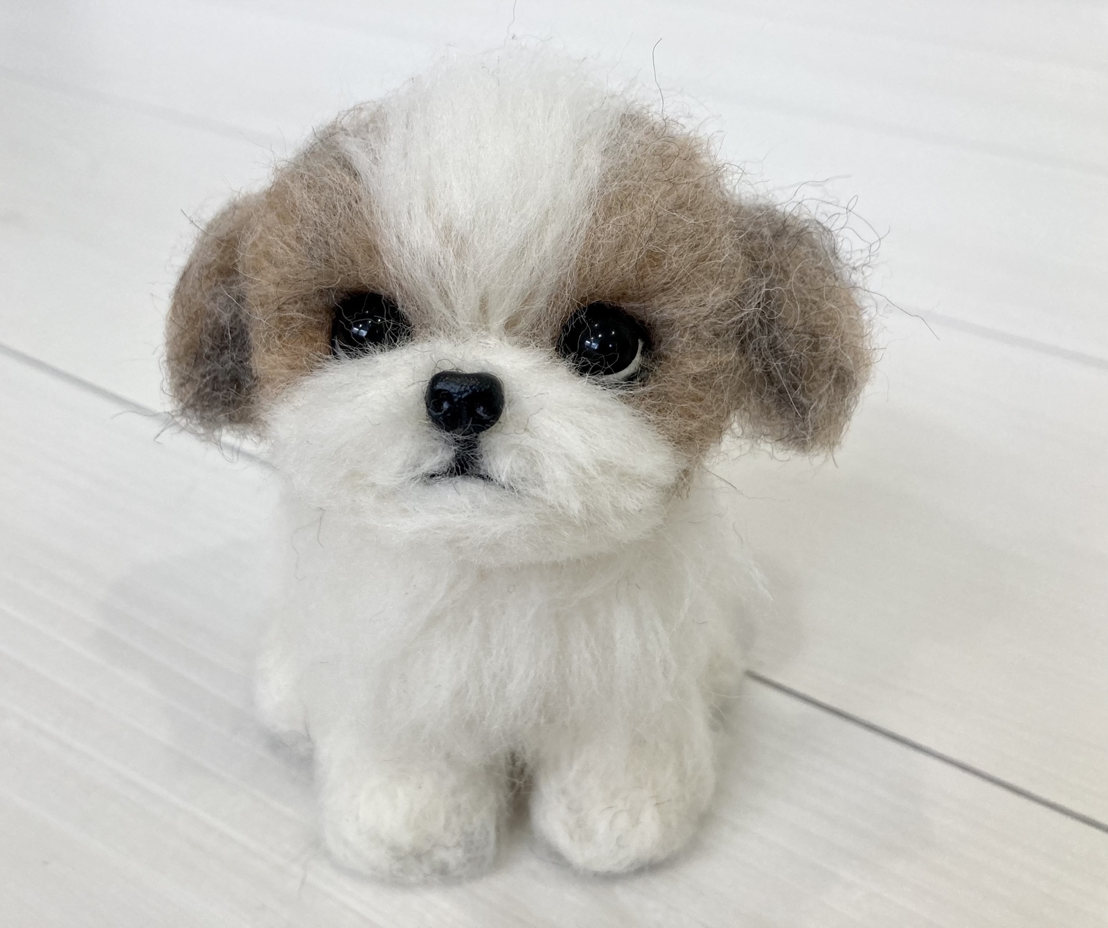 羊毛フェルト シーズー 獅子舞犬 ハンドメイド （羊毛フェルト