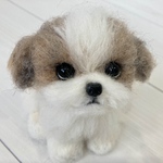 羊毛フェルト　シーズー　犬