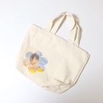 送料無料🌈お花型のお写真入り　キャンバスミニトート　(写真入り/お名前入り／ミニトート/お弁当入れ/写真入りグッズ/キャンバス生地/母の日/プレゼント)