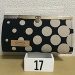 ドット柄 お財布（くろ）