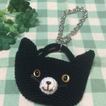 キラリ☆瞳の黒猫  バッグチャーム  