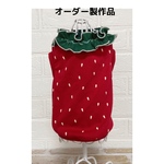  【オーダー製作品】3S〜2L 犬服　つぶつぶいちごのタンクトップ