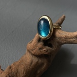 clear blue ring