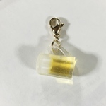 〈再販7〉マスク・ファスナーチャーム　ビール　レジン