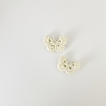 ［単品］butterfly hairclip -ivory-