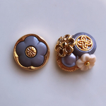 ボタンアクセサリー(ピアス・イヤリング)