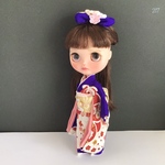 No.217   6/1サイズドール振袖　紫に花