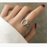 人気商品✨【再販✨】silver925サークルリング  ○シルバーリング○指輪○おしゃれ○s925〇silverリング〇silver925 #minne_new◯人気◯ランキング