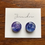 【ゆりかご -夜に滲む-】15mm イヤリング/ピアス