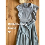 INDIGO selvedge blouse