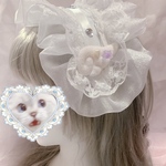 ふわふわヘッドドレス໒꒱White♡即購入OK