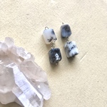 天然石ピアス　イヤリング　デンドライトオパール【A-482】