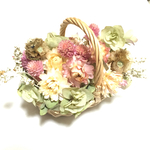 spring pastel basket arrangements