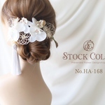 ミニ胡蝶蘭と水引飾りのヘッドドレス ヘアアクセサリー 髪飾り＊ウェディング 結婚式 白無垢 成人式 前撮り 卒業式 袴 胡蝶蘭 水引