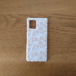 受注製作*ミナペルホネン*check&stripe*field of flower*ストライプブルー*mina perhonen*iPhoneケース**スマホケース*