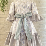 子供服　KUNIKAさん✖️YUWAのアイシングクッキー柄使用　ピンタックワンピースドレス　110サイズ 女の子　女の子服