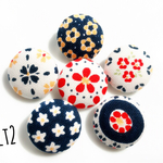 【入学シーズン限定SALE!!!】レトロ風くるみボタン〜お花見ver.〜