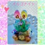 再販NEW✨マルチカラー🌸縁起物七色レインボー❣️スワロフスキー蝶々ネックレス🦋大人気オルゴナイトうさぎさん♡全体運気UP🌷パワースポット^ - ^🌸☆神聖幾何学フラワーオブライフ＆六芒星の文