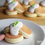 【olyone cafe】ちょっと大きなミニチュアフード ふわふわパンケーキ