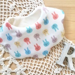 2way🐇花びら❁ふわふわやわらかスタイ♪調整可♪うさぎ