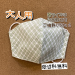 【送料無料】☆ハンドメイドマスク大人用☆