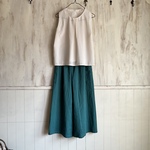 【4/17限定価格】ガーゼ ワイドパンツ  グリーン