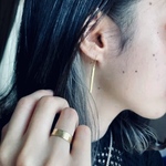 真鍮ピアス「square」