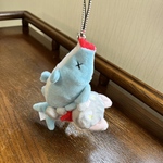 【ゆるわるネコ】 猫と魚 悪顔 ヤンキー猫  ぬいぐるみ さばとら猫