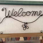 フラワー付きのWelcome