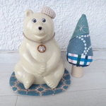 しろくま貯金箱　ミナペルホネン　アネモネ　ちょうちょ　タンバリン　マット＆ツリー　ハンドメイド