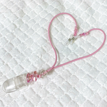 補聴器ストラップ ピンク系 両耳用