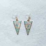 ツバメ 蓮の花 ピアス / 樹脂イヤリングへの変更可能