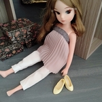 【初代ちゃん】パステルイエローのパンプス
