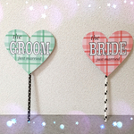 チェックGROOM & BRIDEプロップス