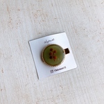 【SALE】mimosa green hair clip/ドライフラワー レジン