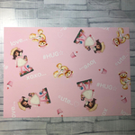 デザインペーパー♡レトロガール＆クマちゃん　A4サイズ  10枚セット  