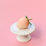  *17日販売開始*一粒白いちごのオブジェ