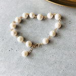 6月誕生石✴︎淡水パール✴︎大きめパール　ブレスレット14kgf 