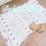 【Dahlia White】マクラメマット　玄関マット